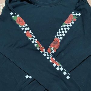 Black Long Sleeve With Roses